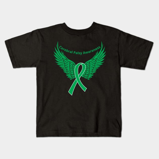 Cerebral Palsy Awareness Kids T-Shirt by feelingreat